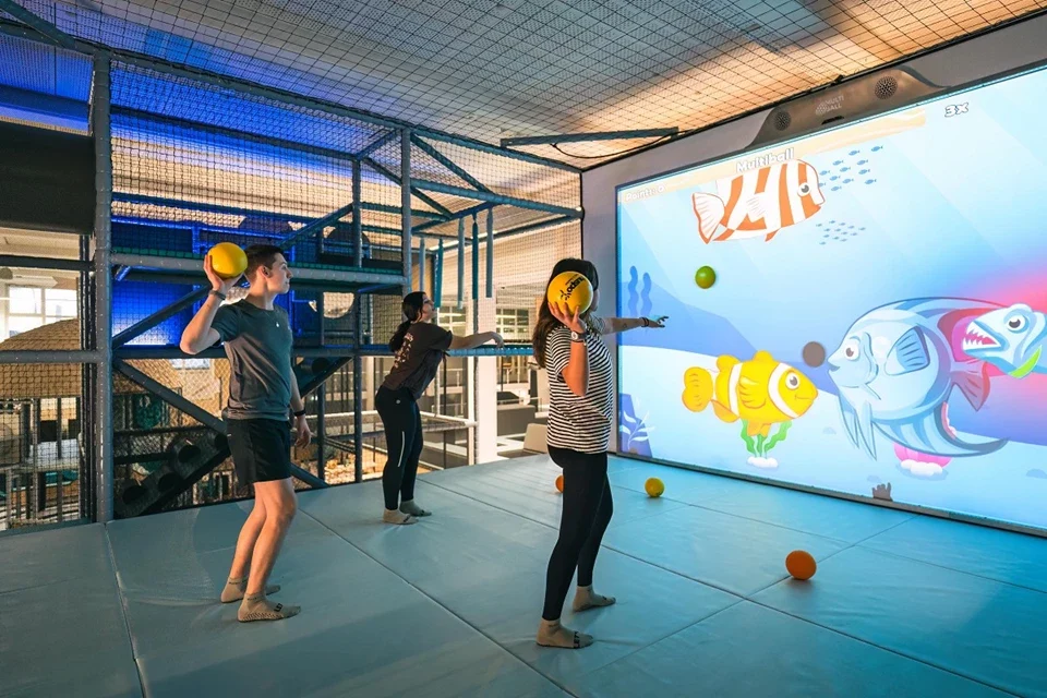 Interactive MultiBall screen tracking a live ball impact